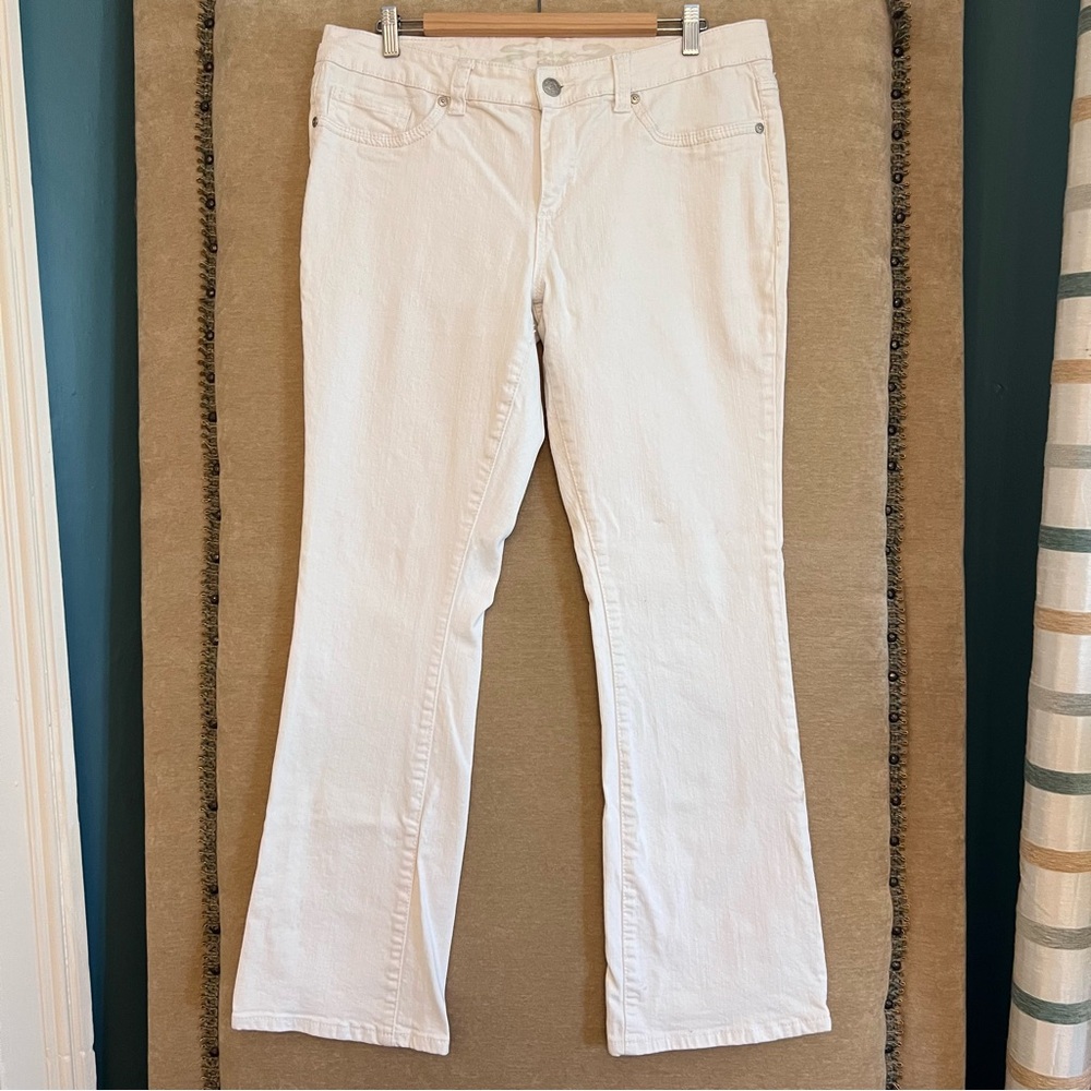 SEVEN7 Embroidered Pocket Slim Boot Plus Size Jeans